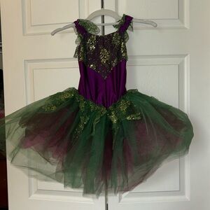 Revolution Wild Berry/Hunter Green Dance Costume MC
